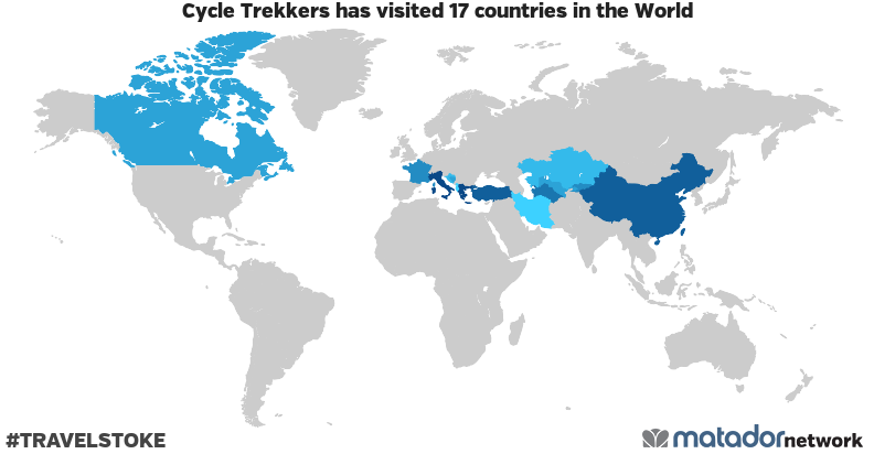 Cycle Trekkers’s Travel Map