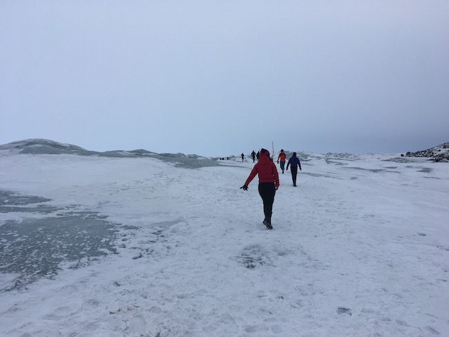 running on the ice cap