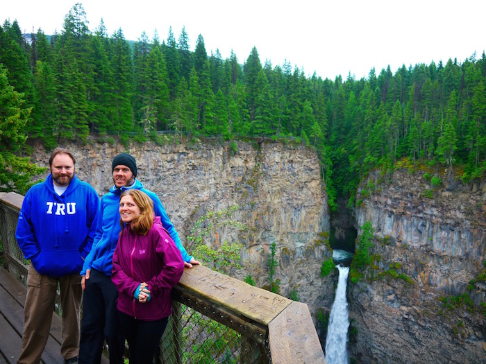 Our Airbnb host in Clearwater who took us to Wells Gray Park