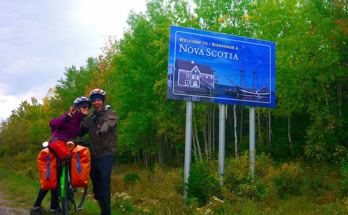 nova scotia sign, Cycling Nova Scotia: Halifax